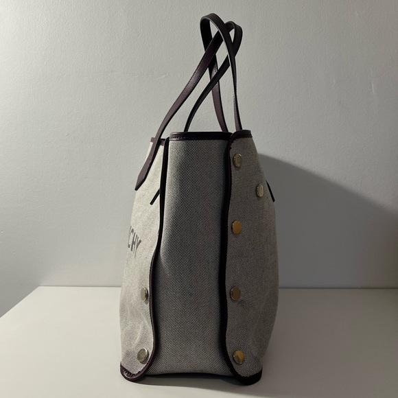 Givenchy Medium Cabas Bond Canvas Leather Shopper Tote Bag - Picture 7 of 11